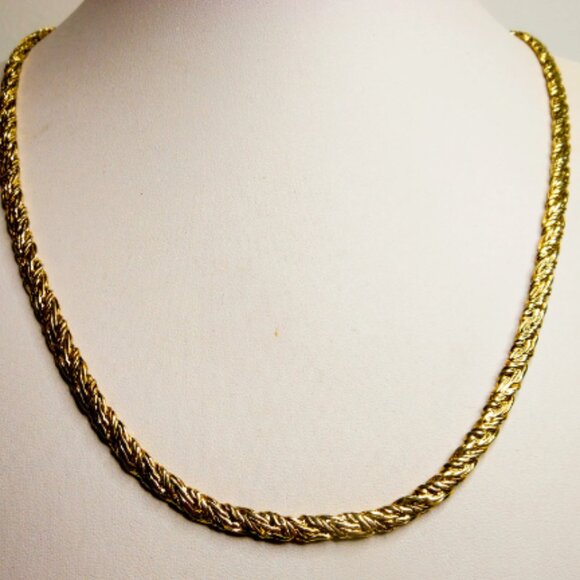 Vintage Gold Tone French Rope Necklace 24 Inch 5 MM - Picture 9 of 9